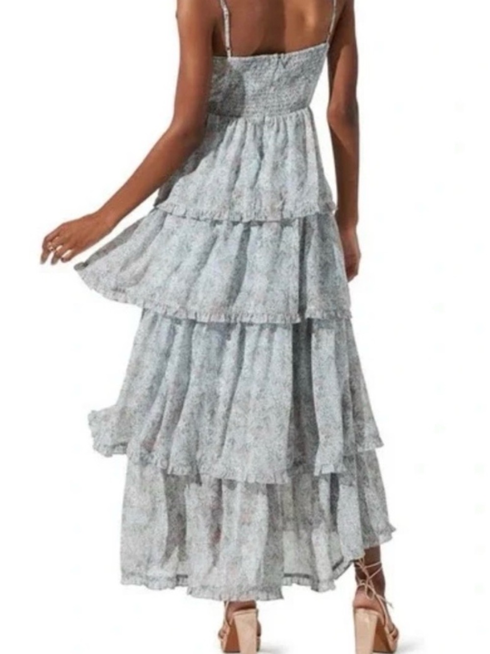 NWT Astr the Label Tiered Floral Maxi Dress with Ruffle Detail, Small - Picture 8 of 12
